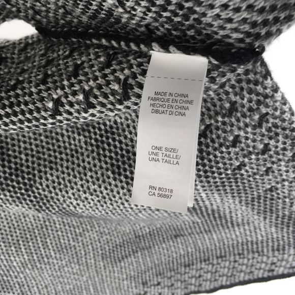 Lucky Brand OS Blanket Poncho Vest Gray - Picture 4 of 6